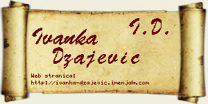 Ivanka Džajević vizit kartica
